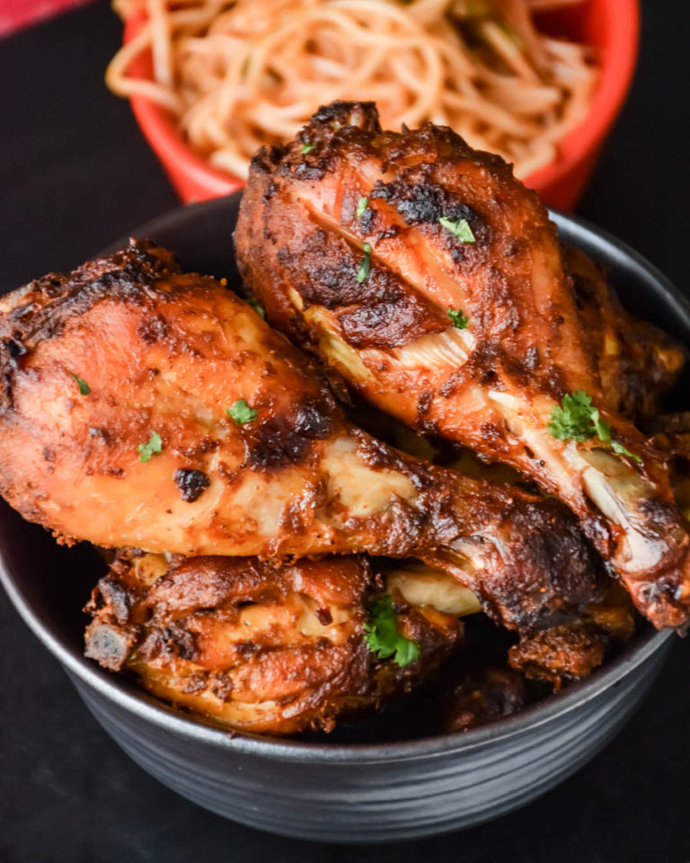Madras Oven Roasted chicken drumsticks - Relish The Bite